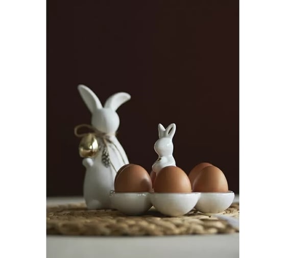 Подставка для яиц Tkano Easter Bunny, коллекция Essential, 17x17x12,5 см TK24-TW_EGH0002