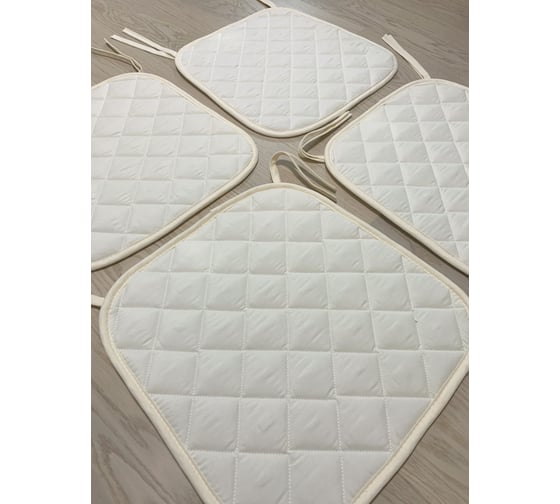 Комплект подушек на стул ТЕКСТИЛЬ Микрофибра 35x38 - 4 шт бежевая 50965