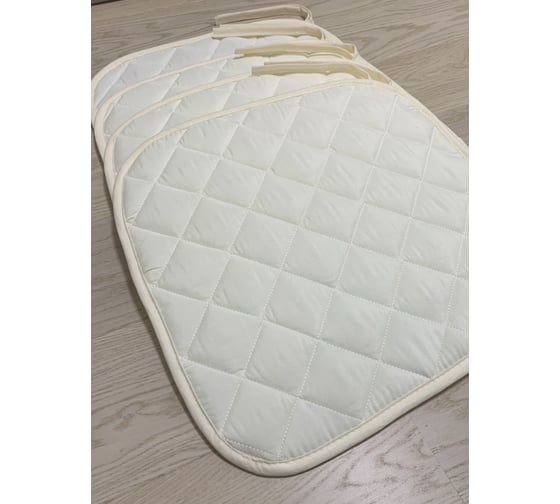 Комплект подушек на стул ТЕКСТИЛЬ Микрофибра 35x38 - 4 шт бежевая 50965
