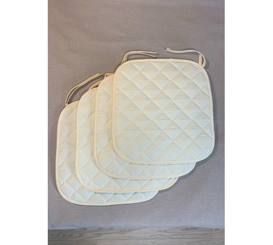 Комплект подушек на стул ТЕКСТИЛЬ Микрофибра 35x38 - 4 шт бежевая 50965
