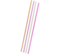 Соломка-трубочка для коктейля ALMIN высота 240, диаметр 5 мм 250 шт в упаковке прямая флуоресцентная полипропилен в индивидуальной упаковке 1/20 ПС-2405п