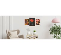 Набор постеров в раме Контраст из 3 шт., дерево Симфония ПРН-169