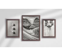 Набор постеров в раме Пески из 3 шт., дерево Симфония ПРН-201
