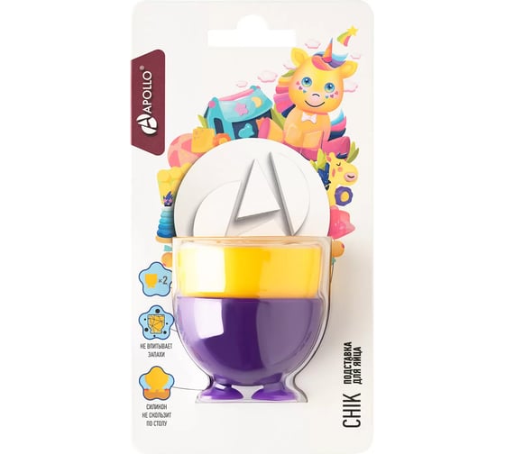 Подставка для яйца APOLLO Chik Дети 2 предмета CHK-01