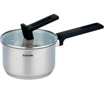 Ковш с крышкой Esprado 16x9 см, 1,7 л, нержавеющая сталь, plano PLAL16BE109