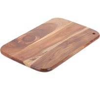 Доска разделочная FARU 46x30x1.8 см из дерева акации. Цвет: тёмно-коричневый Gipfel 50942