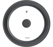 Универсальная крышка NADOBA EMA с силиконовым ободом, 24/26/28 см, 755011