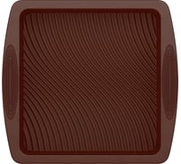 Форма NADOBA ALENKAдля выпечки квадратная, силиконовая, 26x24x5 см, 762113