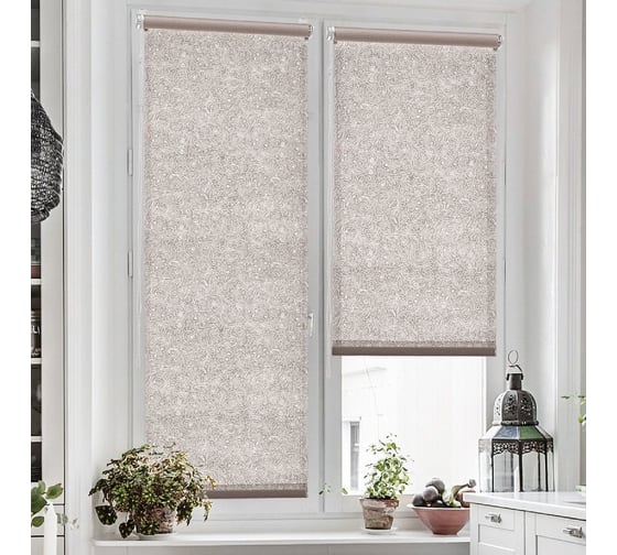 Рулонные шторы Фантом, бежевый, 40x150 см, арт. Эскар 7502040160