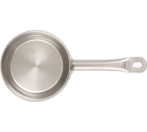 Ковш GIPFEL TERZA 14x7 см/1,0л со стеклянной крышкой, с индукционным капсульным дном. Материал: нерж. сталь 18/10. Толщина: 0,6мм 1291