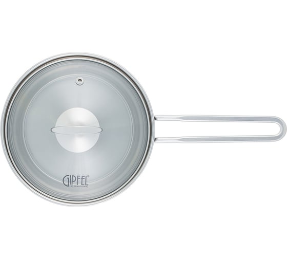 Ковш GIPFEL SOFIA 1,1л, со стеклянной крышкой, с индукционным капсульным дном. Материал: нерж. сталь 18/10. Толщина: 0,5мм 2315