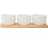 Набор из 3 чаш на деревянной подставке Liberty Jones Soft Ripples Dual Glazing, 200 мл LJ000021 2