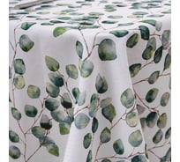 Скатерть прямоугольная с водоотталкивающей пропиткой Василиса 140x180 пэ Green 301059