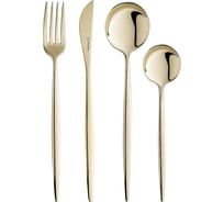 Набор столовых приборов Liberty Jones Globe золотистые, 16 предметов LJ0000205