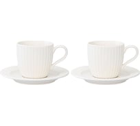 Набор чашек с блюдцами Liberty Jones Soft Ripples Dual Glazing, 125 мл, 2 шт. LJ000010