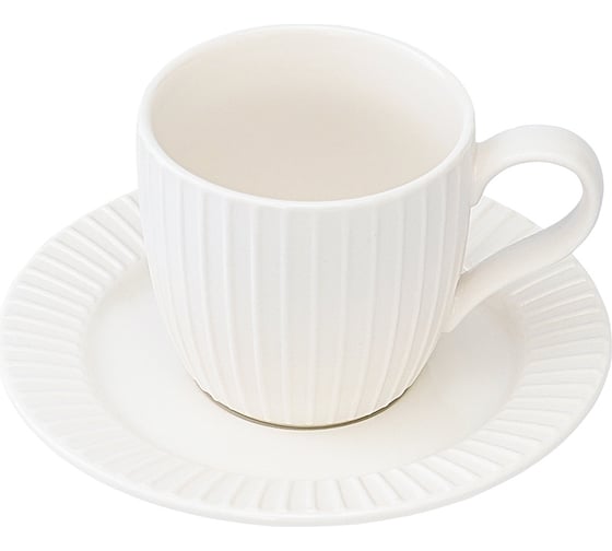 Набор чашек с блюдцами Liberty Jones Soft Ripples Dual Glazing, 125 мл, 2 шт. LJ000010