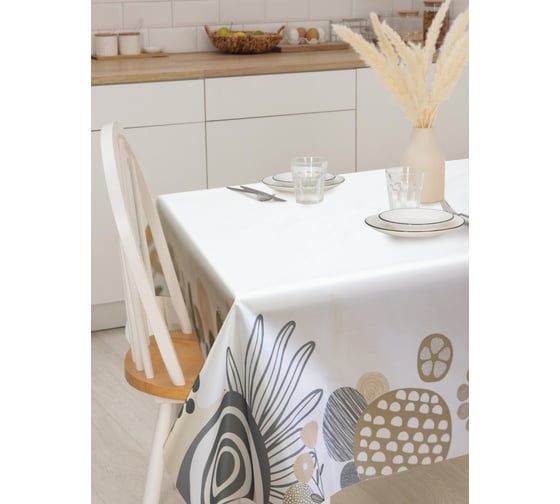 Скатерть Witerra СП 120х145 Абстракция белый 5 00000072336 1