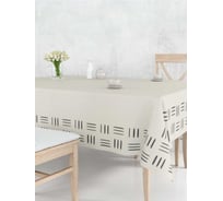 Скатерть Witerra СП 145х150 Черные штрихи слоновая кость 3 00000072330