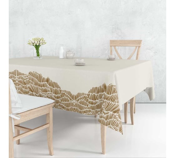 Скатерть Witerra СП 145х150 Ривьера слоновая кость 9 109386 1