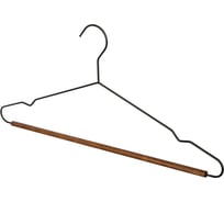 Металлическая вешалка с деревянной перекладиной Рыжий кот Винтаж черный 107890