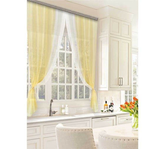 Комплект штор для кухни Witerra Лидия 250x160 золото