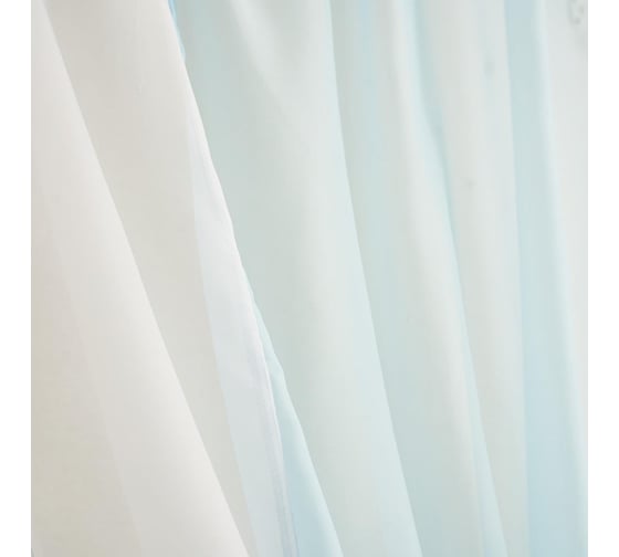 Комплект штор для кухни Witerra Лидия 250x160 голубой
