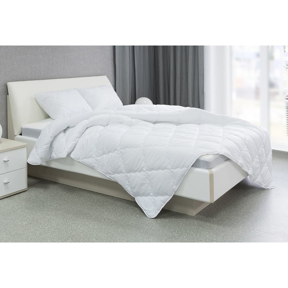 Одеяло Мягкий сон 205x140 бамбуковое волокно Comfort белый ОБ-6111у ...