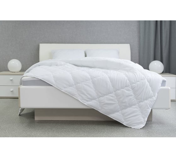 Одеяло Мягкий сон 205x140 бамбуковое волокно Comfort белый ОБ-6111у