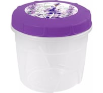 Банка для хранения продуктов Полимербыт Lavender 1 л 435784400