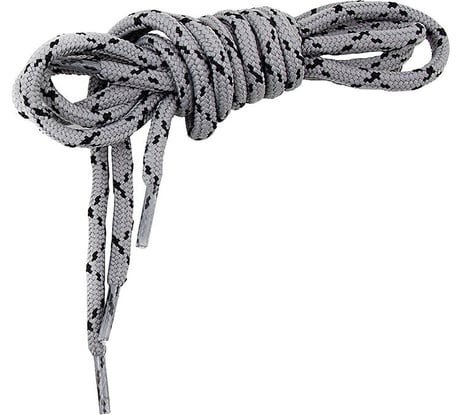 Шнурки для обуви Следопыт СИБИРСКИЙ круглые, темно-серый, диаметр 4 мм, длина 130 см PF-SL-17