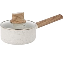 Ковш WERNER ORGANIC BEIGE 16x7,5 см/1,5 л с индукционным дном, с двухслойным антипригарным покрытием Pfluon, бакелитовая ручка с покрытием Soft Touch. Цвет: бежевый. Материал: прессованный алюминий. Толщина стенок и дна: 2,8 мм. 51442