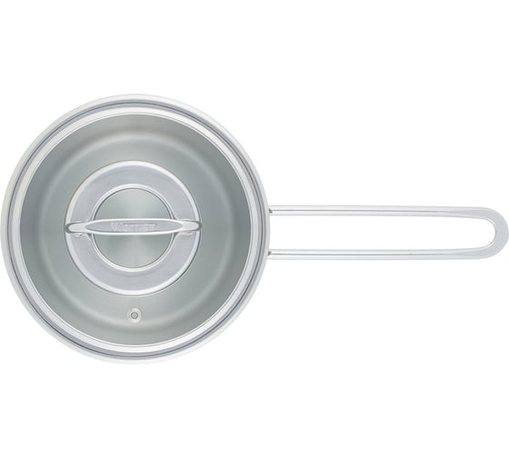 Ковш WERNER NICE 16x8,5см/1,5л со стеклянной крышкой, с индукционным капсульным дном. Материал: нерж. сталь 18/8. Толщина: 0,6мм 50311