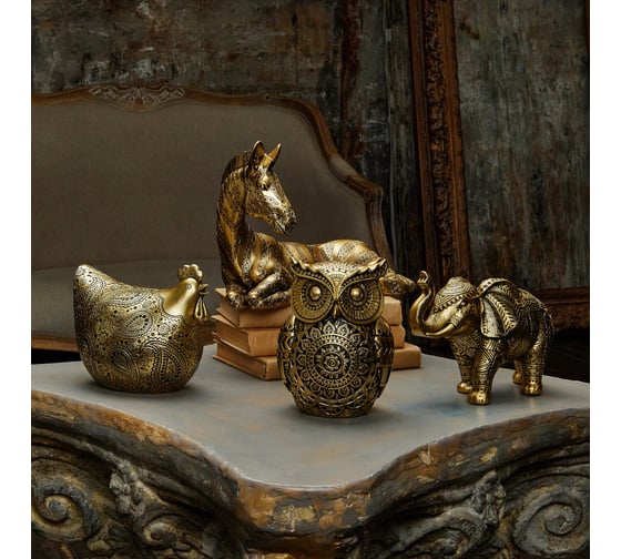 Статуэтка Gipfel GOLDEN ZEBRA. Цвет: золотистый. Материал: полирезина. 43080