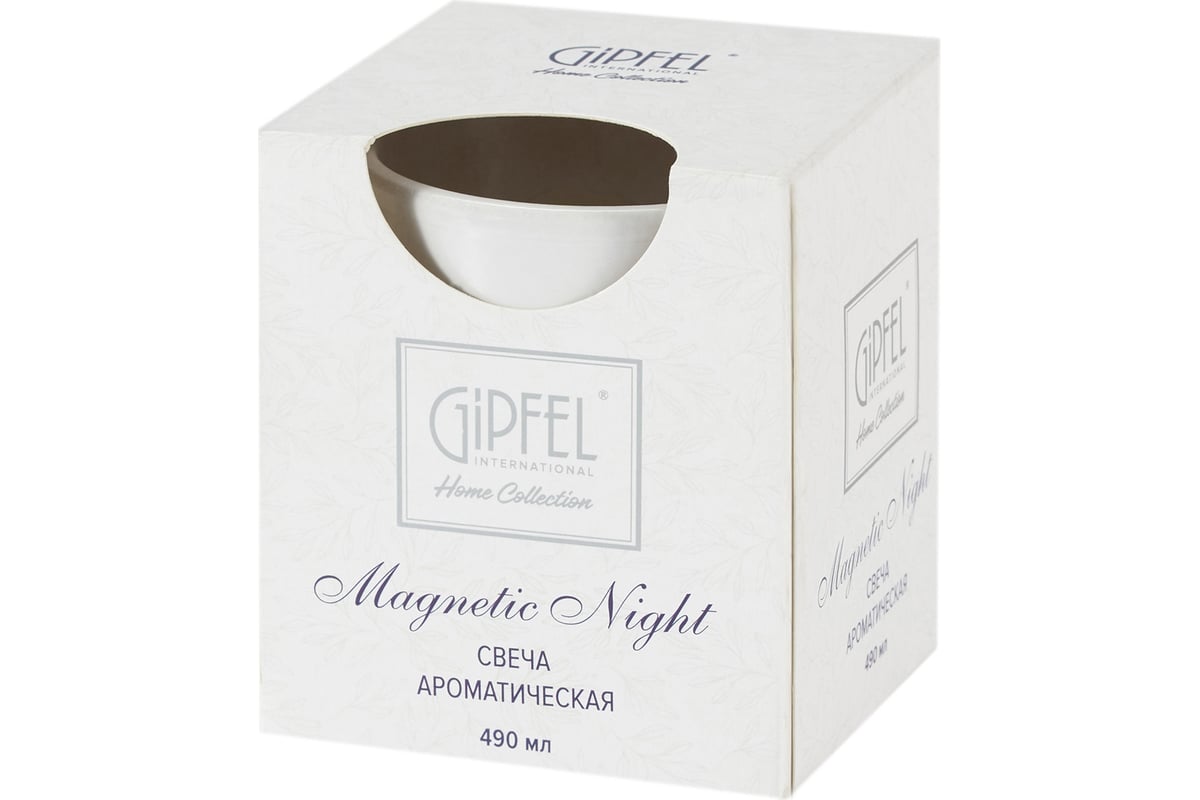 Свеча ароматическая Gipfel MAGNETIC NIGHT 490 мл. Состав: парафин, воск.  42905