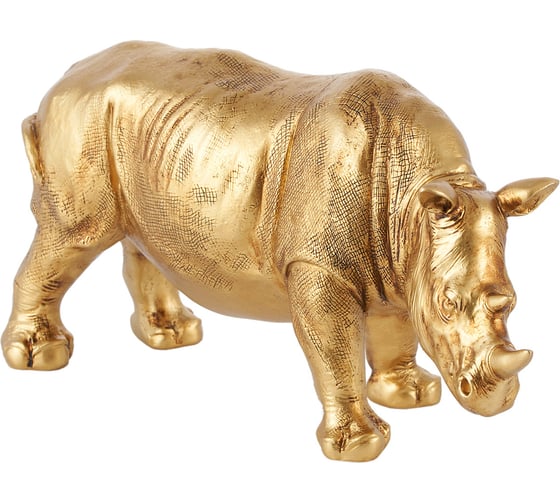 Статуэтка Gipfel GOLDEN RHINOCEROS. Цвет: золотистый. Материал: полирезина. 43074 1