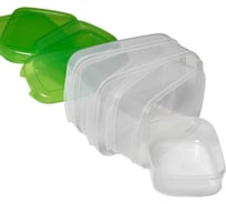 Набор контейнеров Авион с крышкой зеленый 5 шт К 004