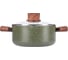 Кастрюля WERNER ORGANIC FOREST STYLE 20x9,0 см/2,8 л с индукционным дном, с двухслойным антипригарным покрытием Pfluon, бакелитовая ручка с покрытием Soft Touch. Цвет: зеленый. Материал: прессованный алюминий. Толщина стенок и дна: 2,6 мм. 51457 2