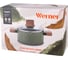 Кастрюля WERNER ORGANIC FOREST STYLE 20x9,0 см/2,8 л с индукционным дном, с двухслойным антипригарным покрытием Pfluon, бакелитовая ручка с покрытием Soft Touch. Цвет: зеленый. Материал: прессованный алюминий. Толщина стенок и дна: 2,6 мм. 51457 7