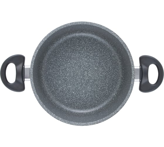 Кастрюля WERNER LETIZIA 22,0x9,5 см/3,3 л со стеклянной крышкой из литого алюминия с антипригарным мраморным покрытием GMM DURASLATE и бакелитовыми ручками. Толщина дна/стенок: 5,0/2,5 мм. 51678