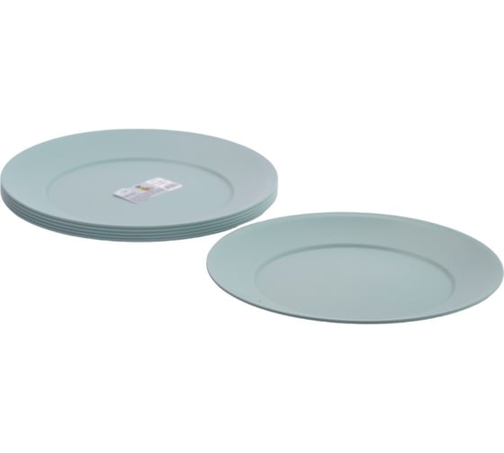 Набор тарелок обеденных HOBBY LIFE SERVICE зелёных 6шт 23.5см круглых HL031296-6MG