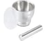 Ступка Gipfel 12,5x11,5 см с пестиком 15 см. Материал: нержавеющая сталь 18/10 51740 3