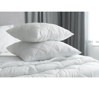 Подушка стеганая Мягкий сон 70x70 "Бамбуковое волокно" Comfort Белый ПСБ-6116у