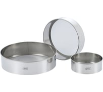 Набор сит для просеивания муки GIPFEL 3 шт 15,5 см, 22 см, 28 см нержавеющая сталь 5734