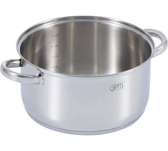 Пароварка двухъярусная GIPFEL SALINA 24x12,5 см, 24x10 см х 2 шт/5 л с капсульным индукционным дном нержавеющая сталь 18/10 толщина: 0,6 мм / 2,5 мм 1309