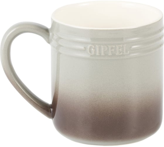 Кружка GIPFEL CLIFF 430 мл, 1 шт, серый, керамика 51878