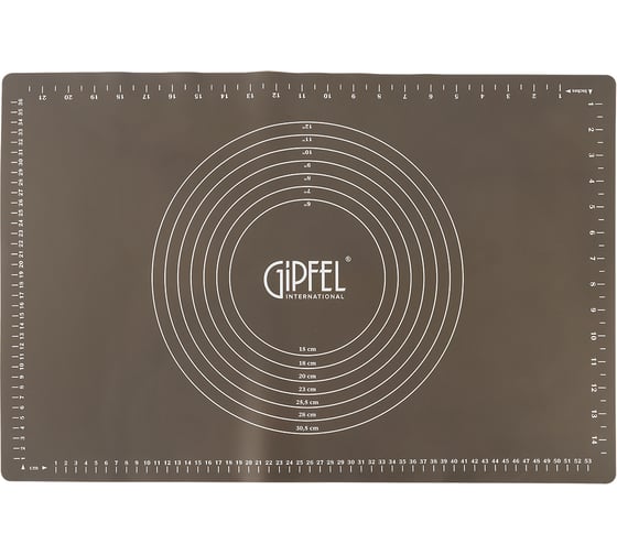 Коврик для выпечки GIPFEL ECO 60x40 см, силикон, бежевый 51195