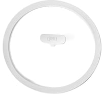 Крышка стеклянная GIPFEL TAGGIA 24 см с силиконовым ободом, светло-серый, закаленное стекло, силикон, нержавеющая сталь 18/8 52281