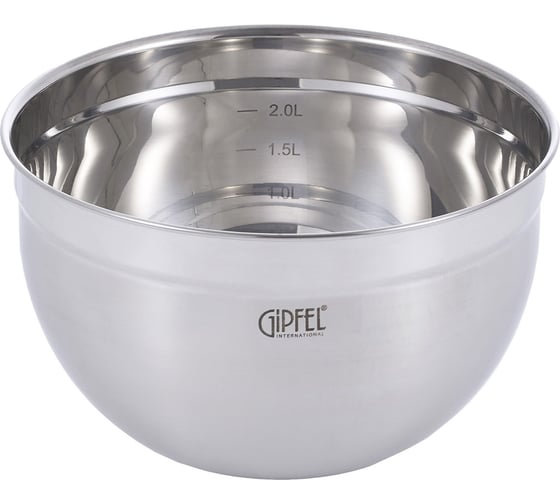 Миска GIPFEL HORIZONTE 20x12 см, 2,7л нержавеющая сталь 18/0 толщина: 0,6 мм 5348