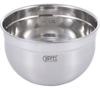 Миска GIPFEL HORIZONTE 16x10 см, 1,5л нержавеющая сталь 18/0 толщина: 0,6 мм 5347