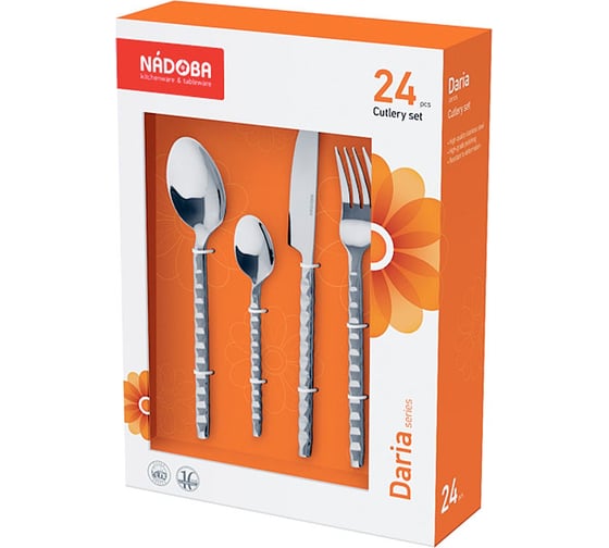 Набор столовых приборов NADOBA, 24 предмета, серия DARIA 711317